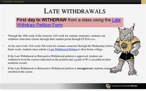 the cu denver academic calendar - ppt download