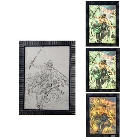 RORONOA ZORO One Piece Light Painting or Poster | One Piece | Best Boys ...
