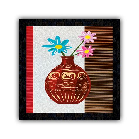 PnF Framed Poster of Flower floral-m-70(13x13inch,Multicolour,Synthetic ...