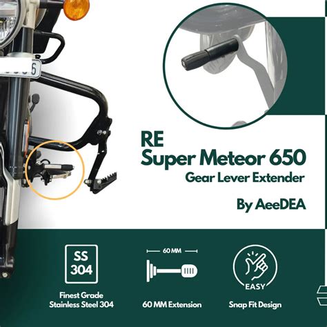Toe Shifter Extender for Super Meteor 650 Bike | AEEDEA