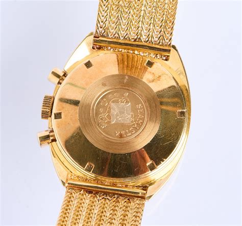 267 OMEGA: montre d’homme Seamaster en or 750/1000, trois cadrans ...