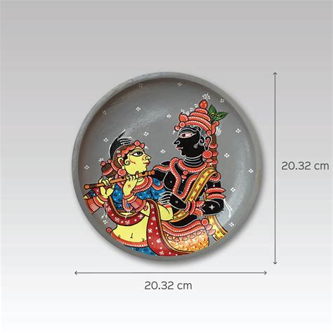 Buy Handpainted Krishna Leela on MDF Online On Zwende