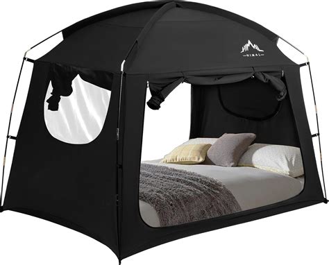 Amazon.com: Bed Tent for Indoor Portable Light Reducing Twin Size Canopy Tents Breathable ...