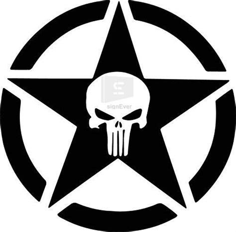 SIGN EVER Skull Star Bike Stickers Compatible for Royal Enfield Classic ...