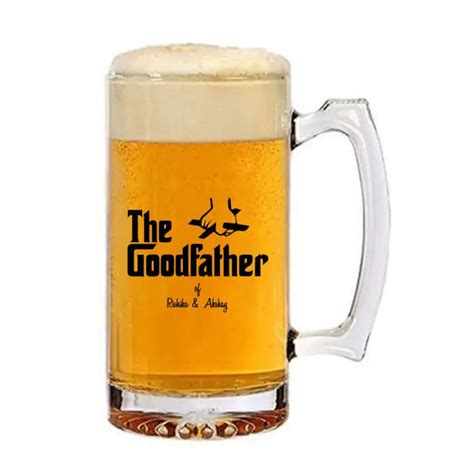 Order/Gift Personalised The Godfather Transparent Beer Mug from ...