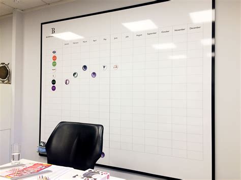 Whiteboard Calendar Wall Planner - Logovisual Ltd
