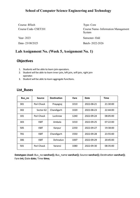 LAB 5, SET 1 - eamo - School of Computer Science Engineering and ...