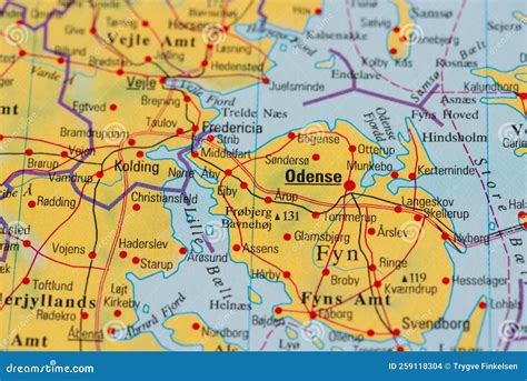 Map Of Denmark Odense