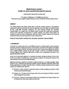 Image result for Factory Capacity Model Example