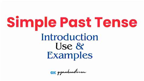 Simple Past Tense Examples 的图像结果