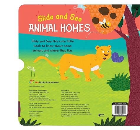 Om Kidz: Slide And See Animal Homes 10 Pages Book By Kirti Pathak ...