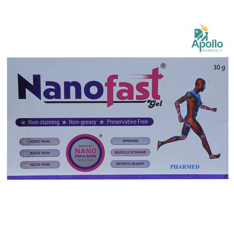 Nanofast Gel 30 gm Price, Uses, Side Effects, Composition - Apollo Pharmacy