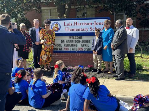 Renaming ceremony held for Lois Harrison-Jones Elementary School in ...