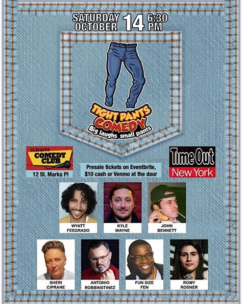 Tight Pants Comedy Show 4/18 feat. CHE DURENA and STEF DAG, St. Marks ...