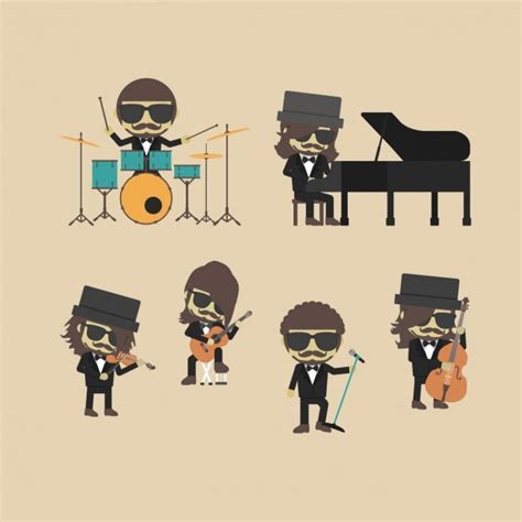 Indie-Band-Design | Kostenlose Vektor