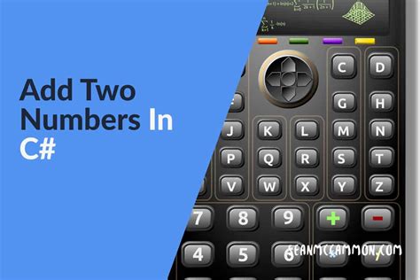 A C# Console Program to Add Two Numbers 的图像结果