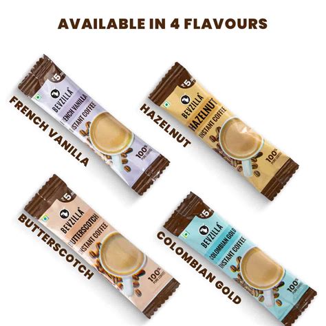 Buy Best French Vanilla Coffee Powder Box I 96 Sachets Under ₹599– Bevzilla