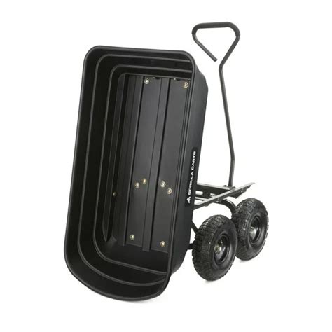 Gorilla Carts GOR4PS 600-lb. Poly Garden Dump Cart | Ubuy India