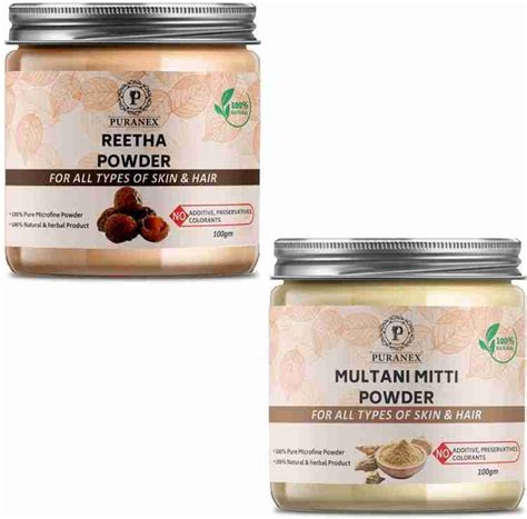 puranex 100% Natural & Pure Reetha Powder For Natural Texture & Colour ...