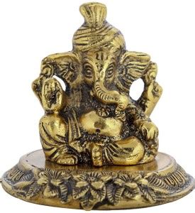 INTERNATIONAL GIFT Gold Plated Pagdi Ganesh Idol With Box & Bag | For ...