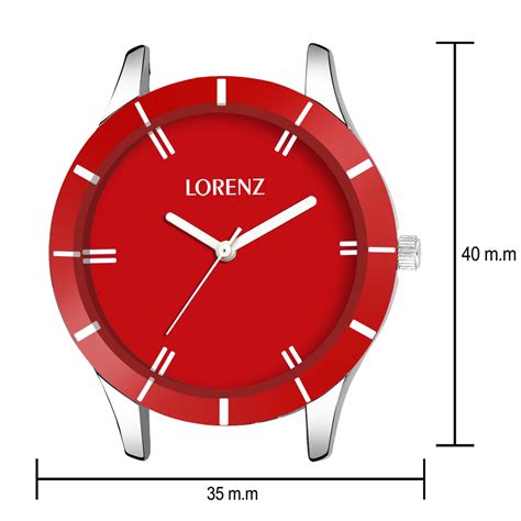Lorenz Red Dial Analog Watch for Women/Watch for Girls | AS-24A ...