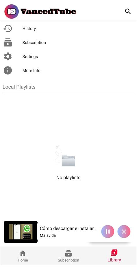 Descargar Vanced Tube 5.2 APK Gratis para Android