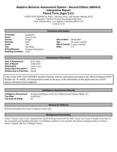 Image result for Adaptive Behavior Assessment