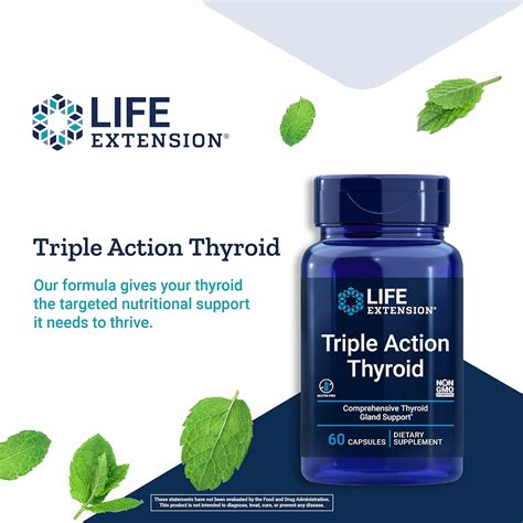 Buy Life Extension Triple Action Thyroid - Thyroid Health Support ...