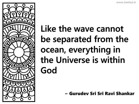 Like the wave cannot be separated from... Inspirational Quote by ...