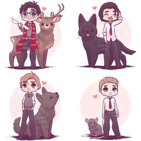 The Marauders by Naomi Lord | Harry potter tekeningen, Kawaii ...