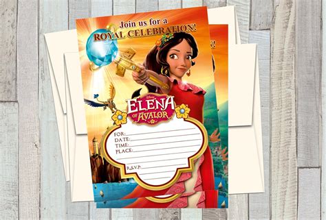 Buy 12 ELENA OF AVALOR Birthday Invitations Style 1 12 5x7in Cards, 12 ...