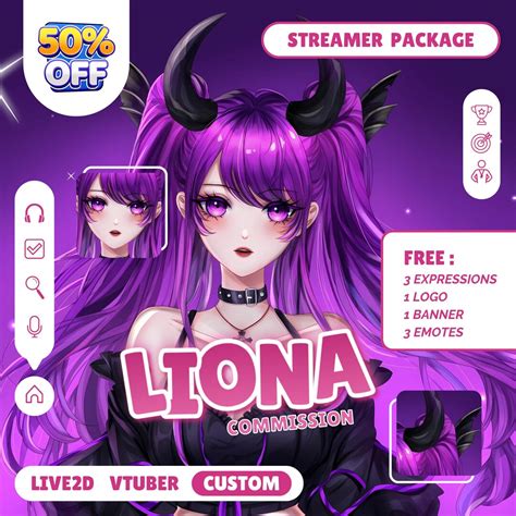 Buy CUSTOM LIVE2D VTUBER MODEL Vtuber Assets, Live2d Model, Pngtuber ...