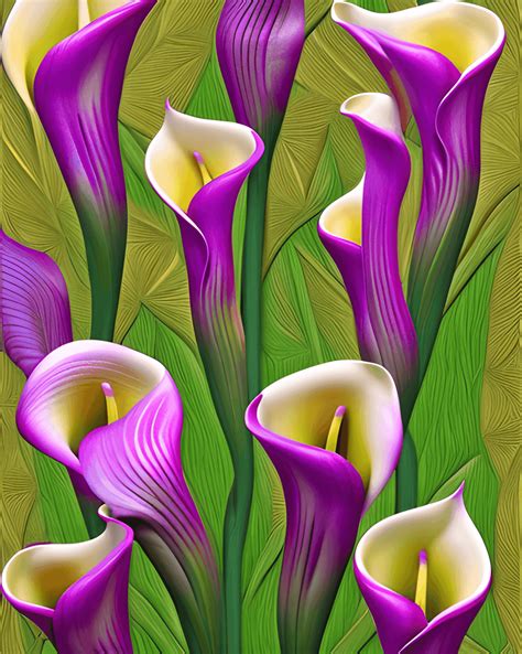 Purple Calla Lily Painting