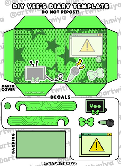 DIY Vee's Diary Template (Part 2) [Dandy's World] in 2025 | Paper doll ...