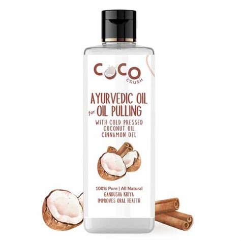 Buy COCO CRUSH AYURVEDIC COCONUT & CINNAMON OIL FOR OIL PULLING - 100ML ...