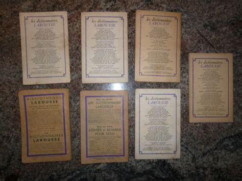 Lot Of 7 Classics Larousse Edition Years 1930-1960 | Ubuy India