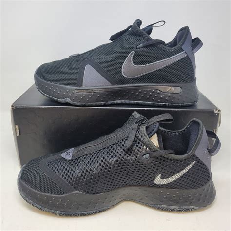 Mens Nike PG 4 Paul George Basketball Shoes / Black Grey / CD5079 005 ...