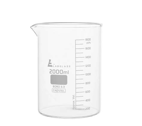 Buy Beaker 2000 ml Graduated DIN/ISO online at best price in India