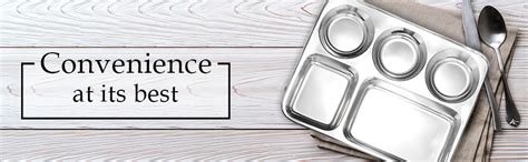 Buy Meqstore 5 in 1 Stainless Steel Dining Round Square Extra Deep ...