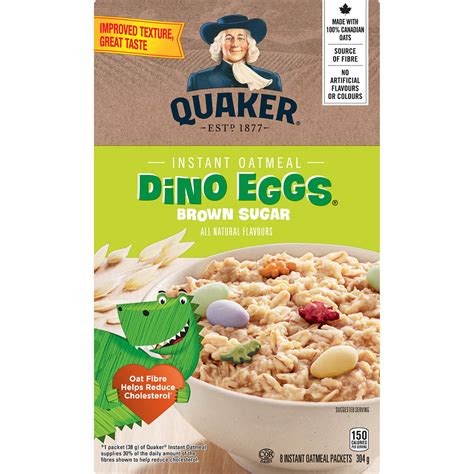 Instant Quaker Oats Dino Eggs Oatmeal, 304g/10.7 oz