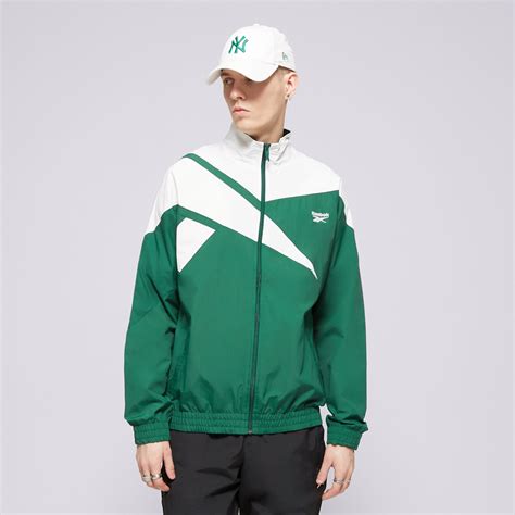 REEBOK BLUZA CL F FR TRACKTOP 100075946 ZIELONY | Męskie Bluzy w Sizeer