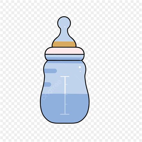 Baby Bottles Clipart Transparent Background, Blue Baby Bottle Clipart ...