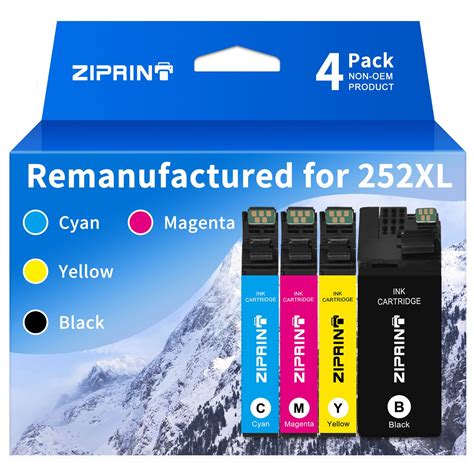 Ziprint 252xl Ink Cartridges Combo Pack Remanufactured Replacement For ...