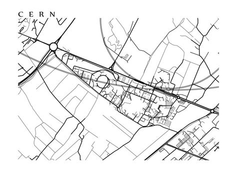 Image result for How Big Is CERN Map