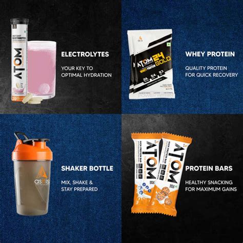 AS-IT-IS ATOM Passport to Fitness, Beginners Kit with Whey Protein, El ...