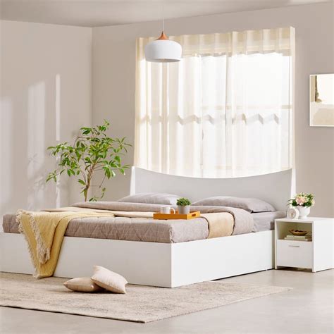 Buy Helios Alton Box Storage Queen Bed with Bedside Table from Alton by ...