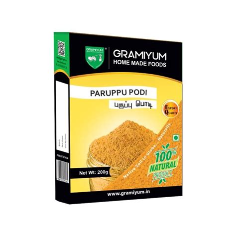 Parupu Podi | Home Made - Gramiyum - Online Store for Cold Pressed Oil ...