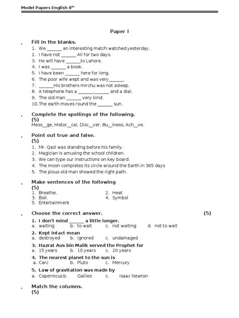 Image result for English Class 8 PDF