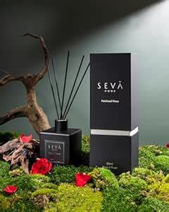 SEVA HOME Signature Reed Diffuser - Patchouli Rose (250 ml) | 5 Fiber ...
