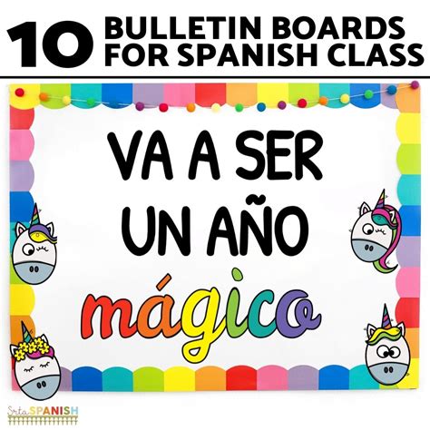 Spanish Classroom Decor for Back to School - Srta Spanish